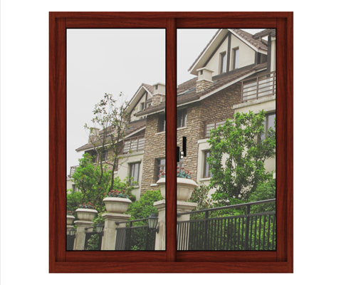 耐候水晶立体木纹窗